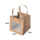 Square Paper Bags Standard Kraft Material Sturdy Multipurpose Available 3 Sizes - 25pcs-15*15*15cm