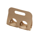 50PCS Kraft Paper Packaging Box Fruit Gift Bag Single Double Handle for Party - 17.5x16cm