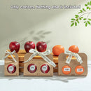 50PCS Kraft Paper Packaging Box Fruit Gift Bag Single Double Handle for Party - 17.5x16cm