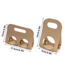 50PCS Kraft Paper Packaging Box Fruit Gift Bag Single Double Handle for Party - 9x16cm