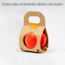 50PCS Kraft Paper Packaging Box Fruit Gift Bag Single Double Handle for Party - 9x16cm