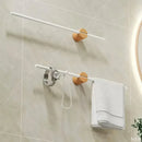 Minimalist Adjustable No-Drill Extendable Towel Rail for Bathroom Home Organizer - 60cm