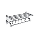 Towel Rack Bathroom Hotel Rail Holder Stainless Steel Wall Mounted Storage Shelf