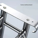 Towel Rack Bathroom Hotel Rail Holder Stainless Steel Wall Mounted Storage Shelf