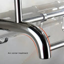 Towel Rack Bathroom Hotel Rail Holder Stainless Steel Wall Mounted Storage Shelf