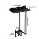 Bathroom Towel Rack Wall Mounted Storage Shelf Multifunction Holder for Toilet