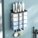 Bathroom Towel Rack Wall Mounted Storage Shelf Multifunction Holder for Toilet