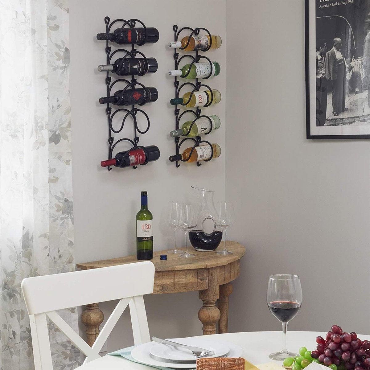 Multifunctional Wall Mounted Bathroom Storage Rack Multi Layer Towel and Wine