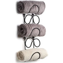Multifunctional Wall Mounted Bathroom Storage Rack Multi Layer Towel and Wine