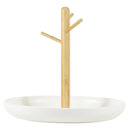 Branch Tray Desktop Storage Organizer Key Holder Rack for Living Room Entryway - White