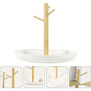 Branch Tray Desktop Storage Organizer Key Holder Rack for Living Room Entryway - White