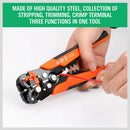 Automatic Wire Cutter Stripper Pliers Electrical Cable Crimper Terminal Tool Au - Yellow