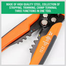 Automatic Wire Cutter Stripper Pliers Electrical Cable Crimper Terminal Tool Au - Yellow