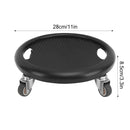 Quiet Abdominal Exercise Plate with Castor Non Slip Surface Home Gym Fitness