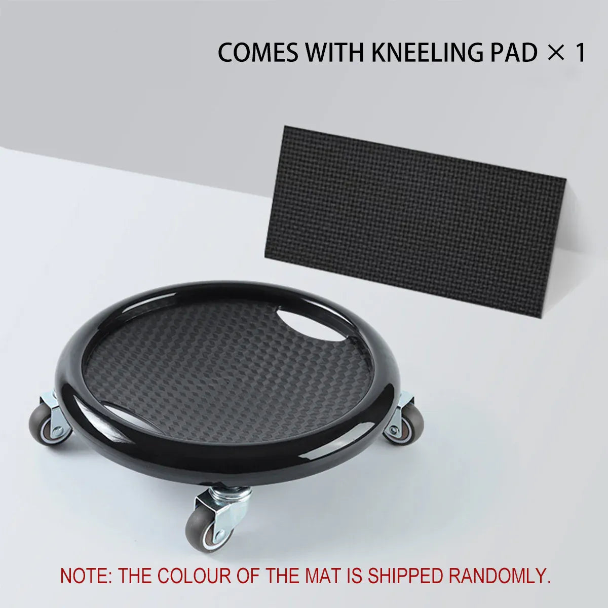Quiet Abdominal Exercise Plate with Castor Non Slip Surface Home Gym Fitness