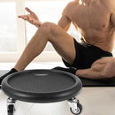Quiet Abdominal Exercise Plate with Castor Non Slip Surface Home Gym Fitness