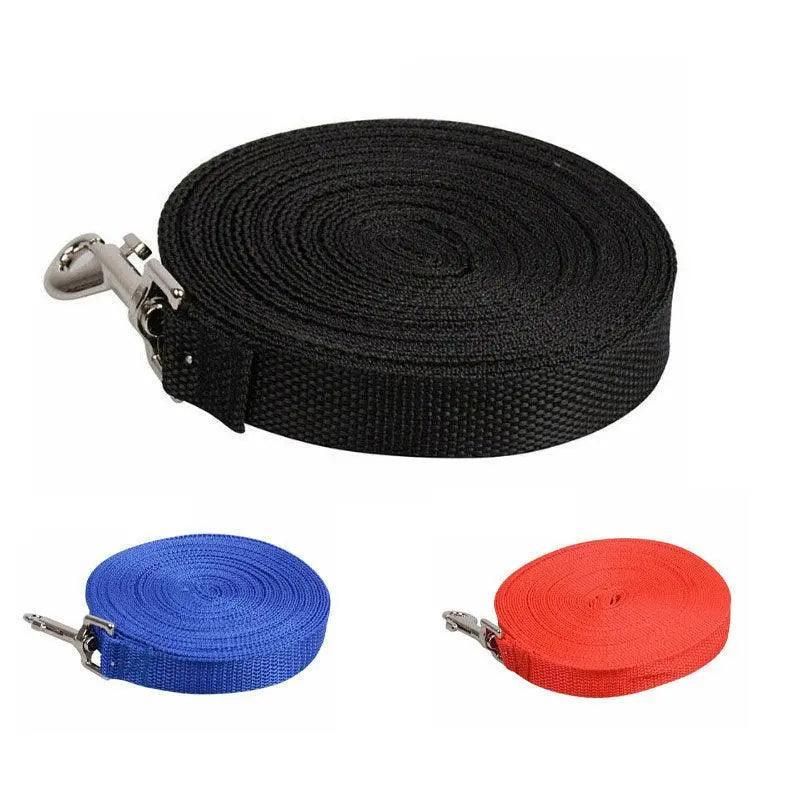 50Ft/15M Long Dog Lead Pet Puppy Leash Training Obedience Recall Walk Tracking - Black