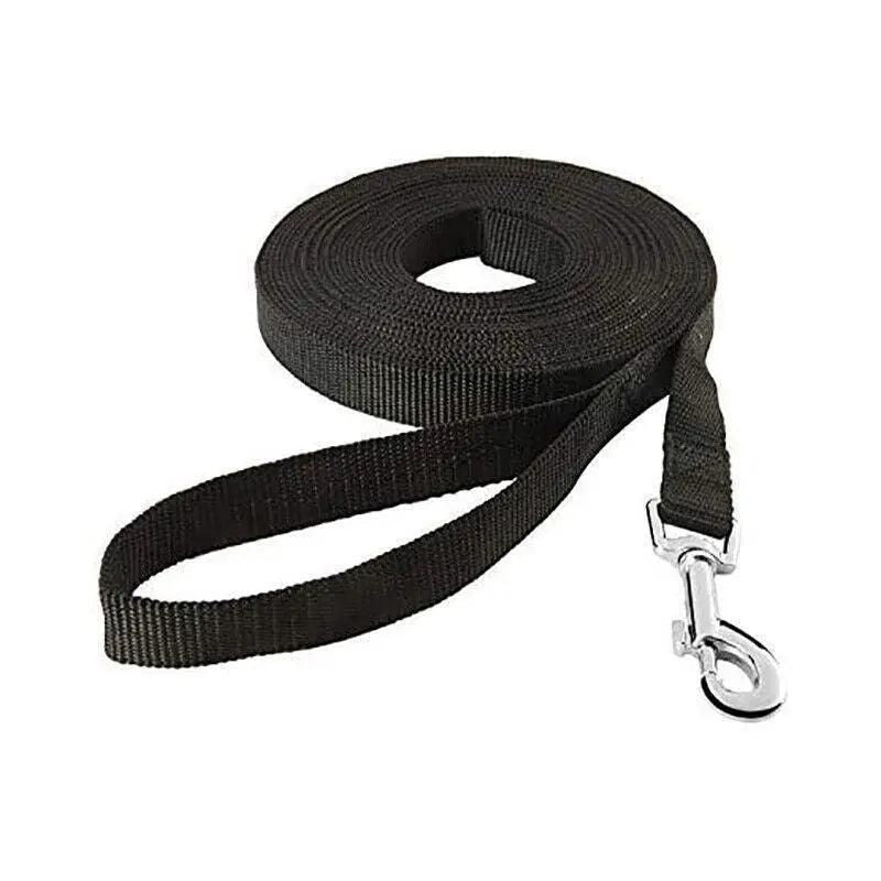 50Ft/15M Long Dog Lead Pet Puppy Leash Training Obedience Recall Walk Tracking - Black