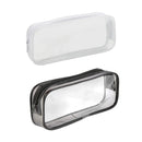 8PCS Waterproof Transparent Zipper Pencil Case Cosmetic Stationery Organizer Bag