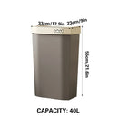 40L Large Capacity Garbage Bin Trash Can Kitchen Bathroom Bin Waste Bin Durable