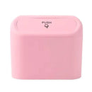 Car Wastebasket Door Mounted Multifunctional Storage Box Trash Bin Organizer - Pink
