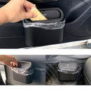 Car Wastebasket Door Mounted Multifunctional Storage Box Trash Bin Organizer - Pink