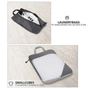 6pcs Mesh Visible Travel Storage Set Waterproof Nylon Compressible Storage Bags - Blue