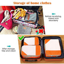 6pcs Mesh Visible Travel Storage Set Waterproof Nylon Compressible Storage Bags - Navy Blue