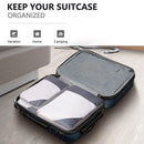 6pcs Mesh Visible Travel Storage Set Waterproof Nylon Compressible Storage Bags - Navy Blue