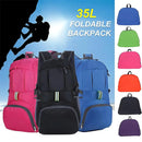 35L Light Foldable Outdoor Sports Backpack Camping Hiking Travel Bag - Blue