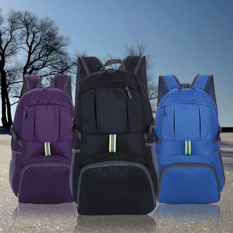 35L Light Foldable Outdoor Sports Backpack Camping Hiking Travel Bag - Blue