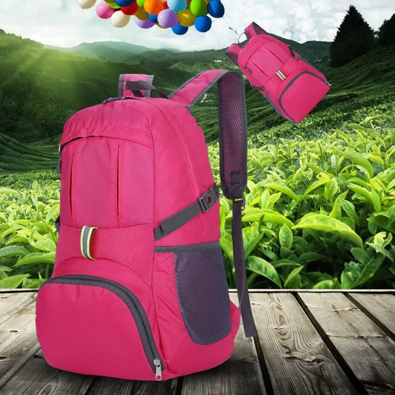 35L Light Foldable Outdoor Sports Backpack Camping Hiking Travel Bag - Blue