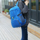 35L Light Foldable Outdoor Sports Backpack Camping Hiking Travel Bag - Blue