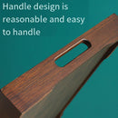 Bamboo Tea Tray Rectangular Tea Table Walnut Colour Fruit Bread Serving Plate - 28-20cm