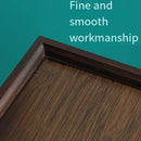 Bamboo Tea Tray Rectangular Tea Table Walnut Colour Fruit Bread Serving Plate - 28-20cm
