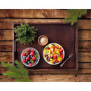 Bamboo Tea Tray Rectangular Tea Table Walnut Colour Fruit Bread Serving Plate - 28-20cm