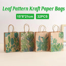 32Pcs Party Paper Bags Tote Bags Printed Gift Bags for Shopping Packaging Use