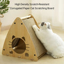 1-Piece Triangular Cat Scratcher and Hideaway