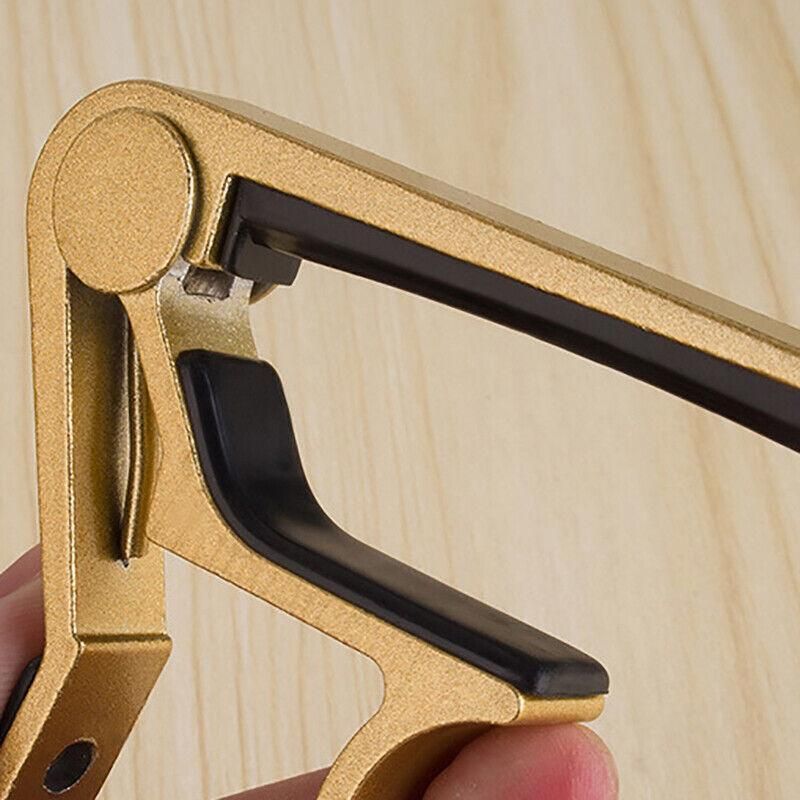 Premium Alloy Capo Quick Change Trigger Clamp For Guitar Banjo Ukulele Mandolin - Red