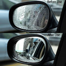 2Pcs Fog Anti-Glare Car Rearview Mirror Trim Film Cover Rainproof Accessories Au