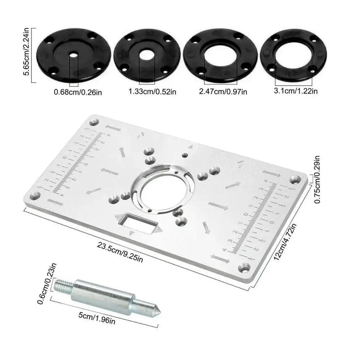 Woodworking Tools Router Table Flip Board Insert Plate for Trimming Machine Use