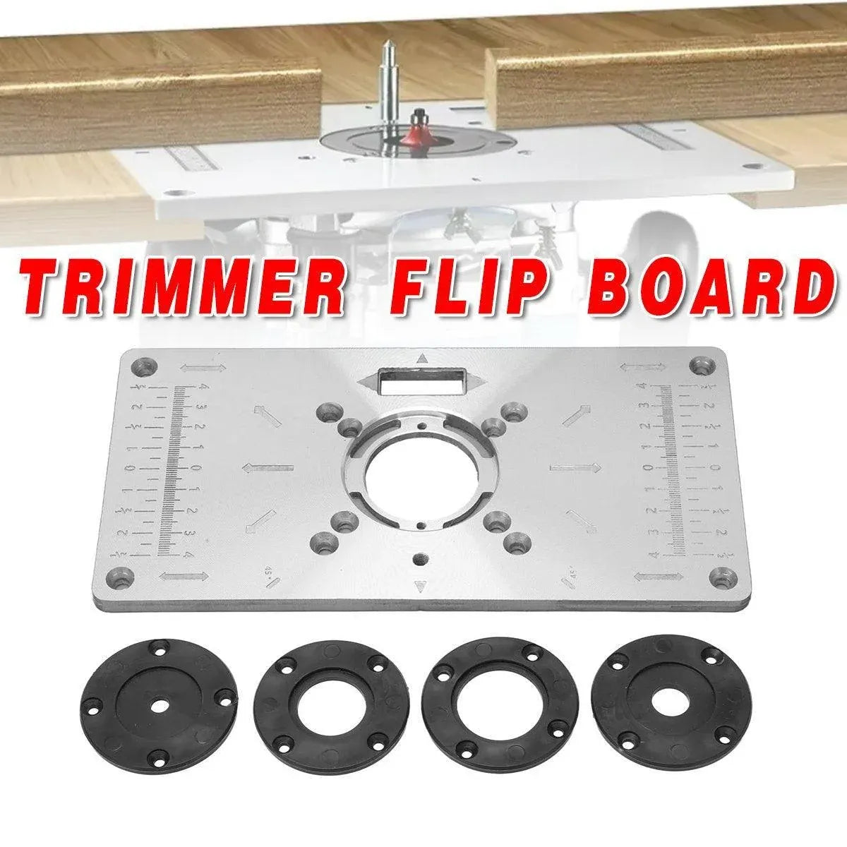 Woodworking Tools Router Table Flip Board Insert Plate for Trimming Machine Use