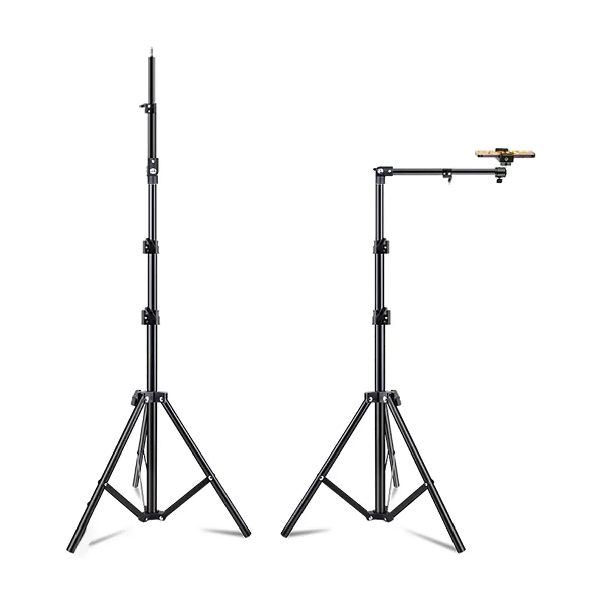 2.2m Adjustable Overhead Shooting Stand For Phone Camera DSLR Video Live Use