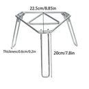 Folding Tripod Camping Stove Rack Triangle Pot Stand Outdoor Cooker Use