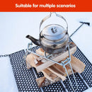 Folding Tripod Camping Stove Rack Triangle Pot Stand Outdoor Cooker Use