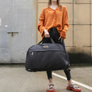 Wheeled Travel Duffle Trolley Bag Carry On Rolling Luggage Suitcase Tote Durable - Red-24in