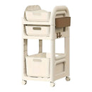 Mobile Storage Trolley Rolling Utility Cart Heavy Duty Organizer with Wheels