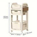 Mobile Storage Trolley Rolling Utility Cart Heavy Duty Organizer with Wheels