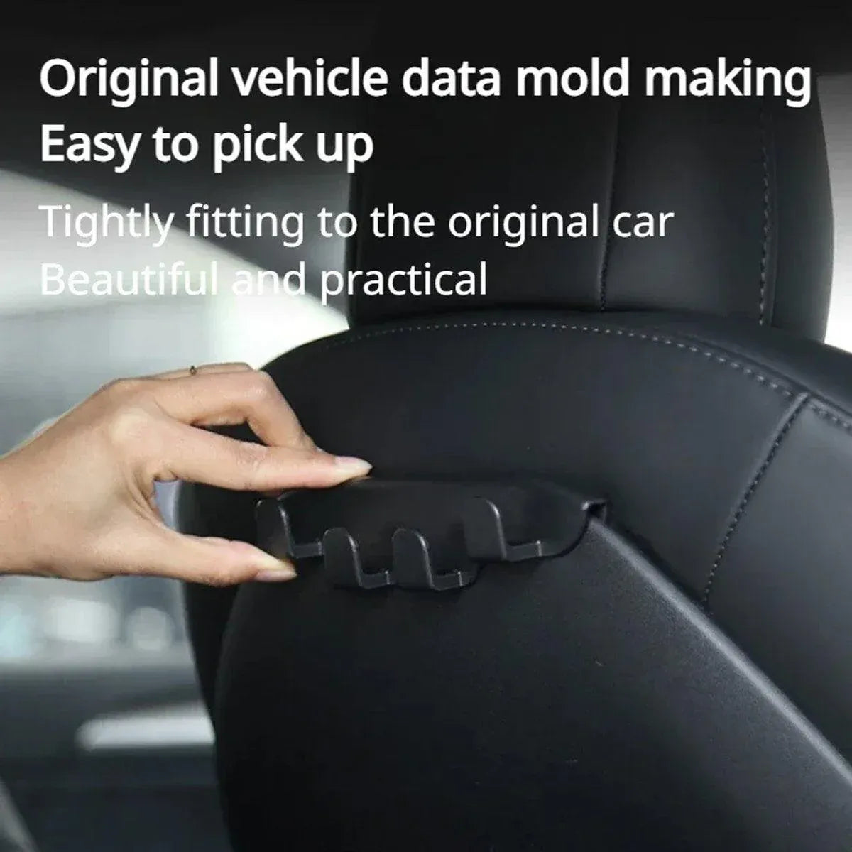 2pcs Hook Hangers for Tesla Model 3 Y Front Row Storage Backrest Organizer