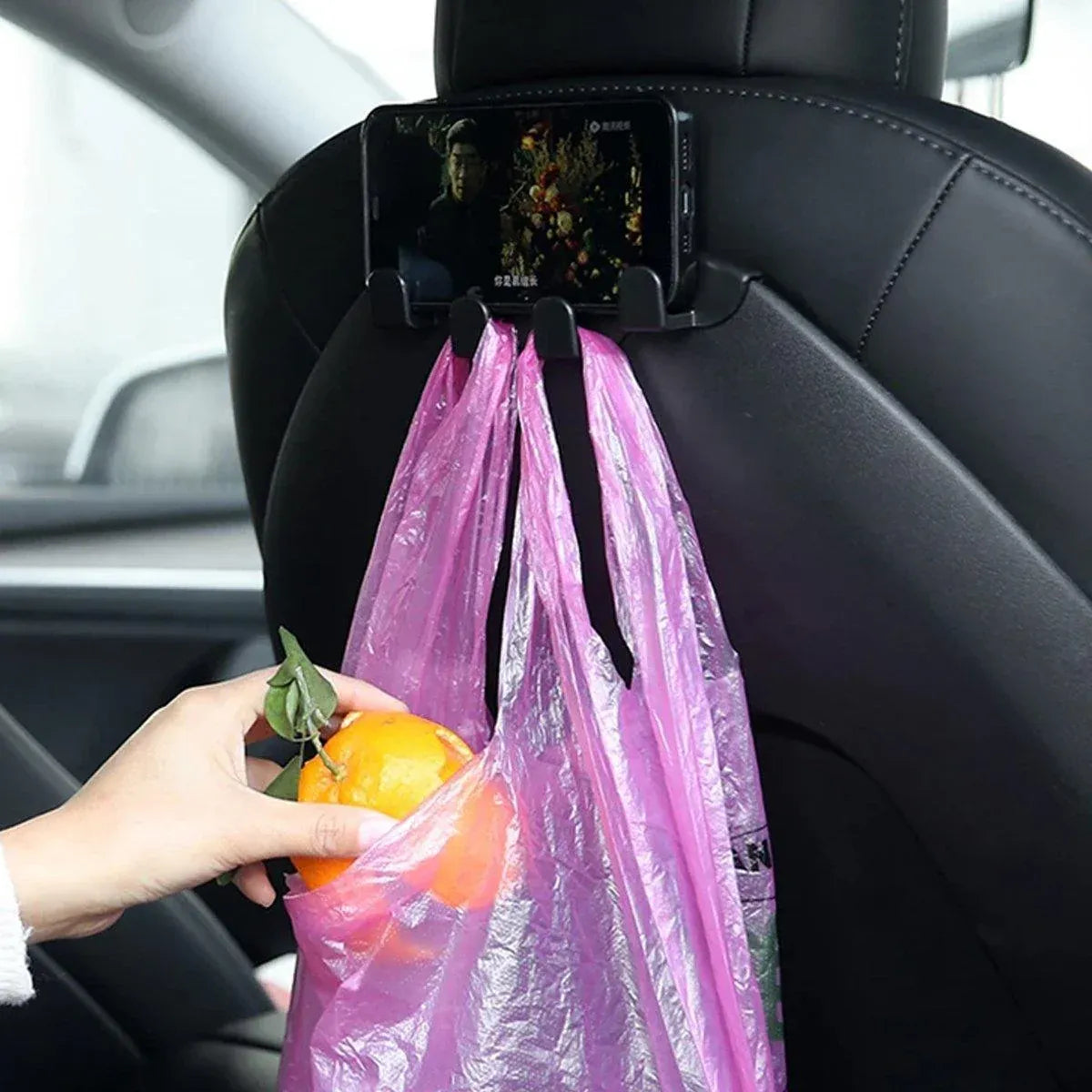 2pcs Hook Hangers for Tesla Model 3 Y Front Row Storage Backrest Organizer